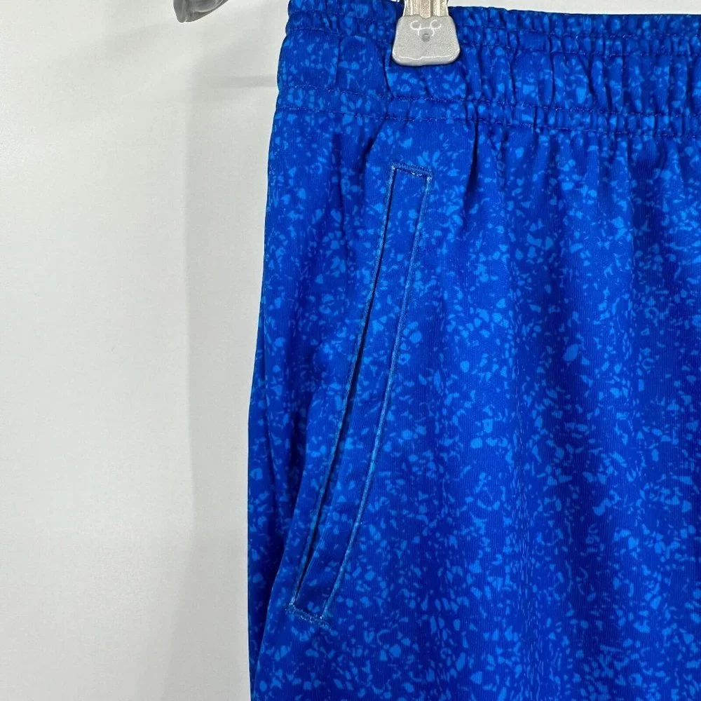 Under Armour Athletic Shorts sz L Youth Boy Large YL Royal Blue Speckled NWT